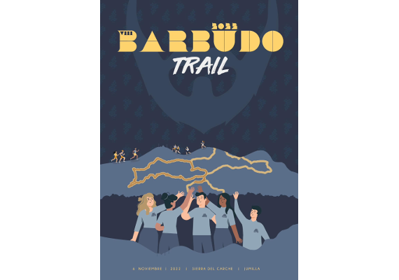 Cartel de presentación Barbudo Trail 2022